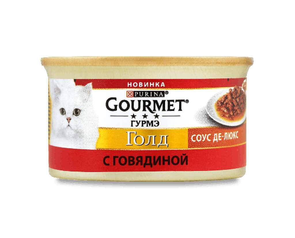 

Gourmet Gold Соус-де-Люкс з яловичиною шматочки в соусі 85 г