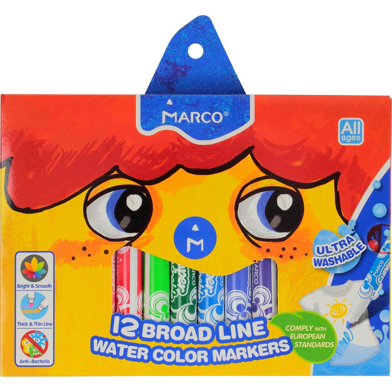 

Фломастери "Marco" 12 кольорів Jumbo 1,8 мм 1632/12