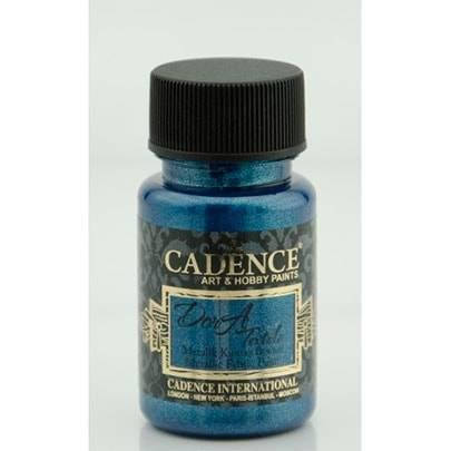 

Краска металлик для росписи ткани Cadence Dora Textil Metallic Fabric Paint, 50 мл., синий