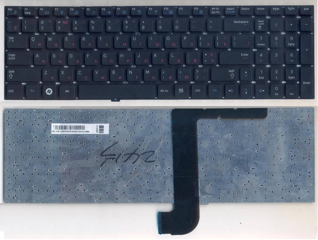 

Клавиатура SAMSUNG NP-RC528 NP-RC530 NP-RF510, Черный