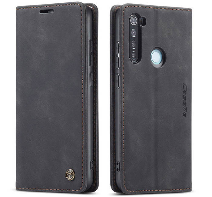

Чехол книжка с магнитом Xiaomi Redmi Note 8 2021 CaseMe Черный