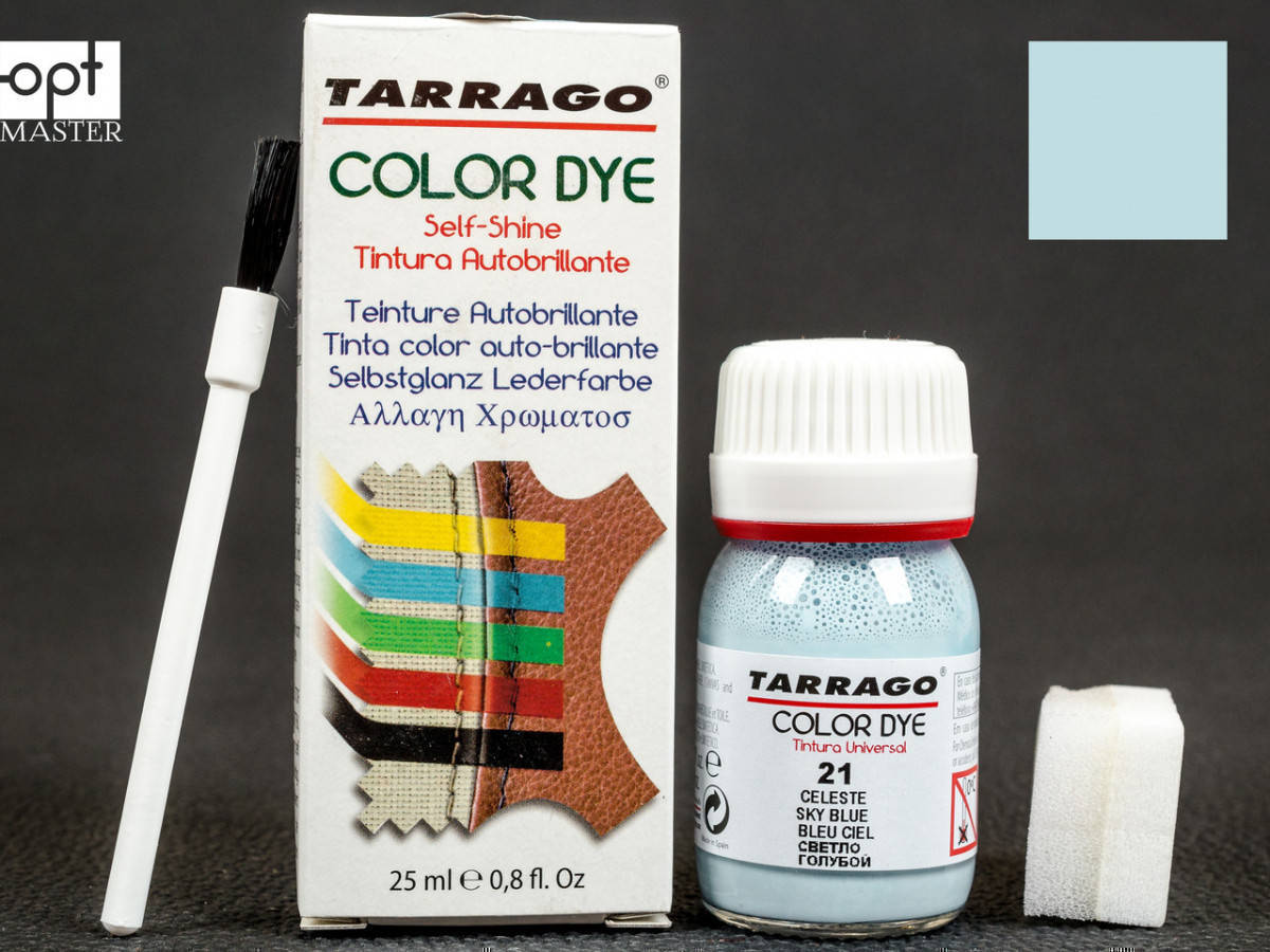 

Краска для кожи светло-голубая Tarrago Color Dye, 25 мл,TDC01(21)