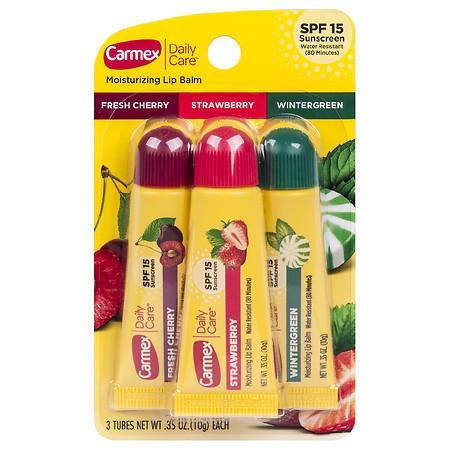 

для губ Кармекс Carmex набор из 3-х тюбов "Морозная свежесть" "Вишня" "Клубника"