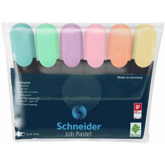 

Набор текстовых маркеров Schneider JOB 150 6 шт пастельные цвета S115097