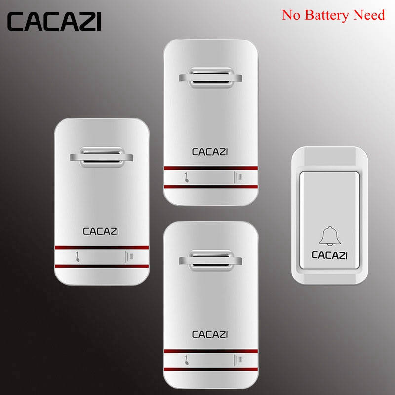 

Безпроводной звонок 3 + 2 CACAZI №218, Белый