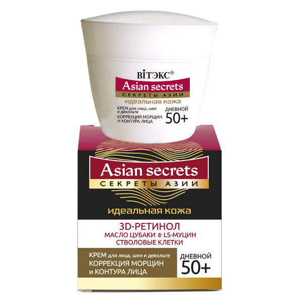 

Крем дневной для лица, шеи и декольте КОРРЕКЦИЯ МОРЩИН И КОНТУРА ЛИЦА 50+ Витэкс Секреты Азии