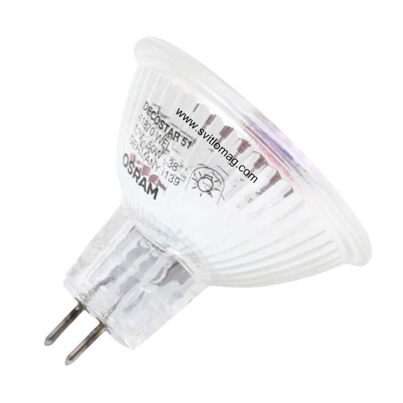 

Лампа галогенная с интерференционным отражателем 12v 50w OSRAM 41870 WFL MR16 GU5.3