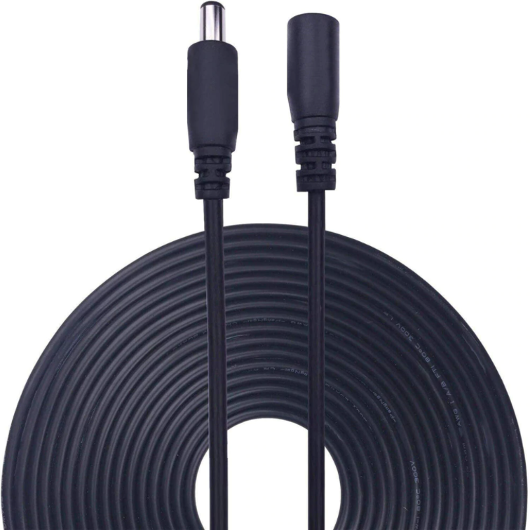 

5М Удлинитель питания 12V Black (5 метров) 12В (5.5×2.1mm)