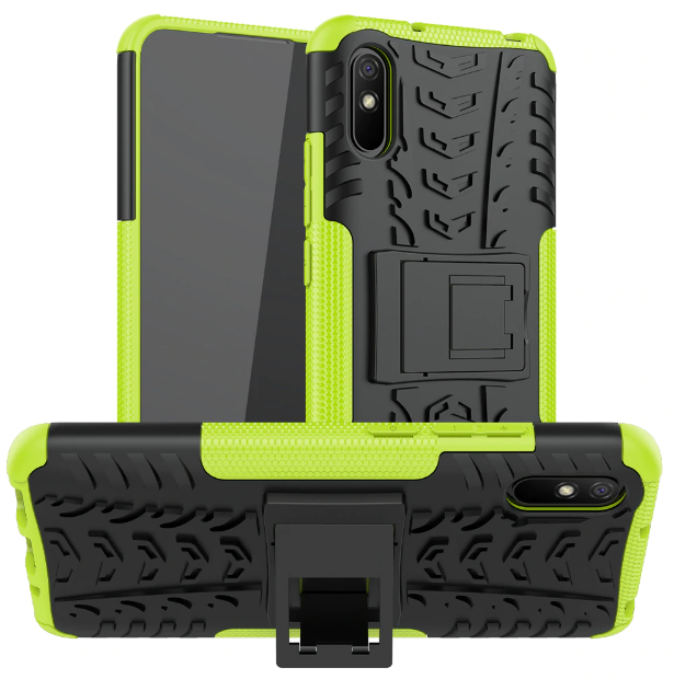 

PC + TPU чехол Armor для Xiaomi Redmi 9A (чехол на редми 9а) зеленый