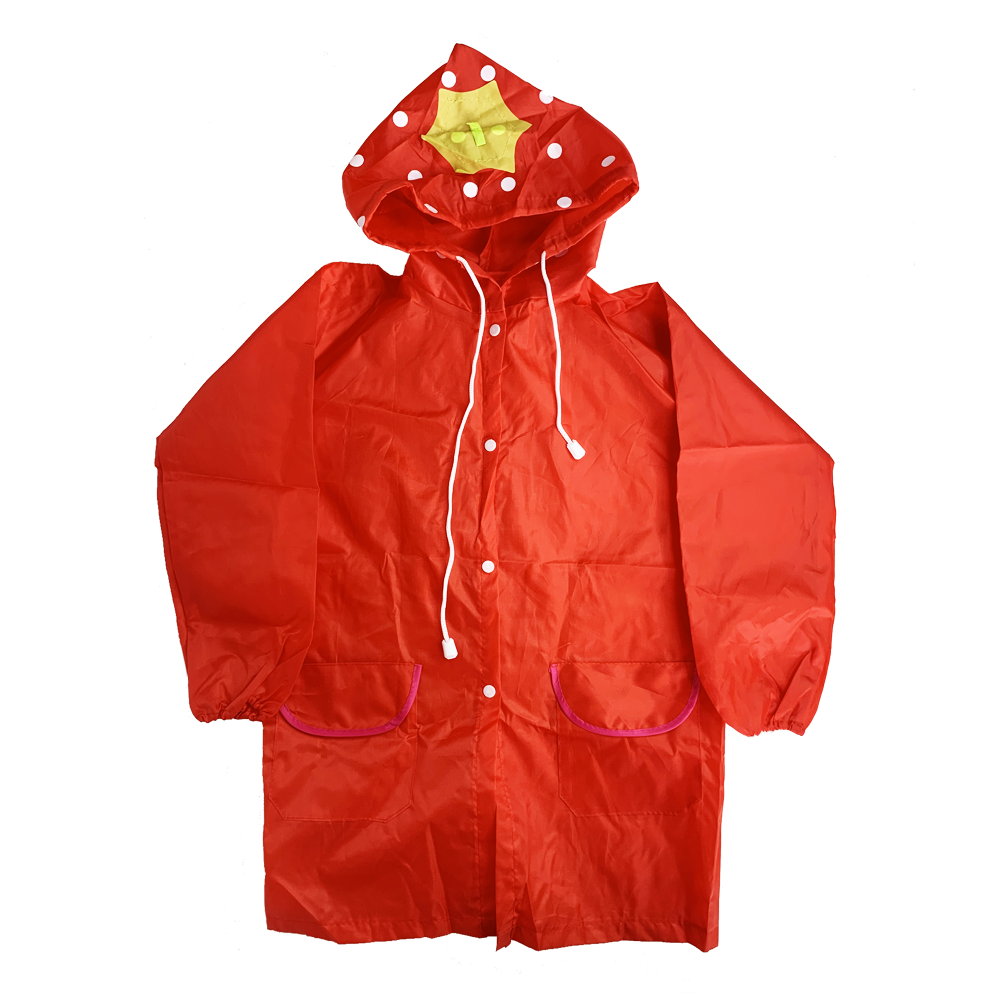 

Плащ дождевик детский (красный)