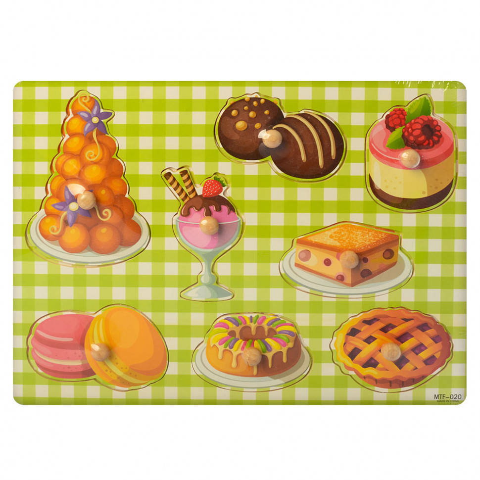 

Развивающая игрушка Рамка-вкладыш MD 1272 деревянная ( 1272-020)