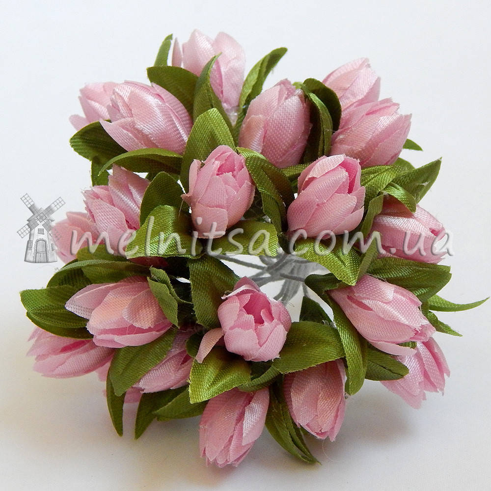 

Букет подснежников, 2 см, св.розовые (10 шт), Розовый