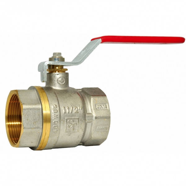 

Кран шаровый 1 1/4" латунь гайка-гайка эконом