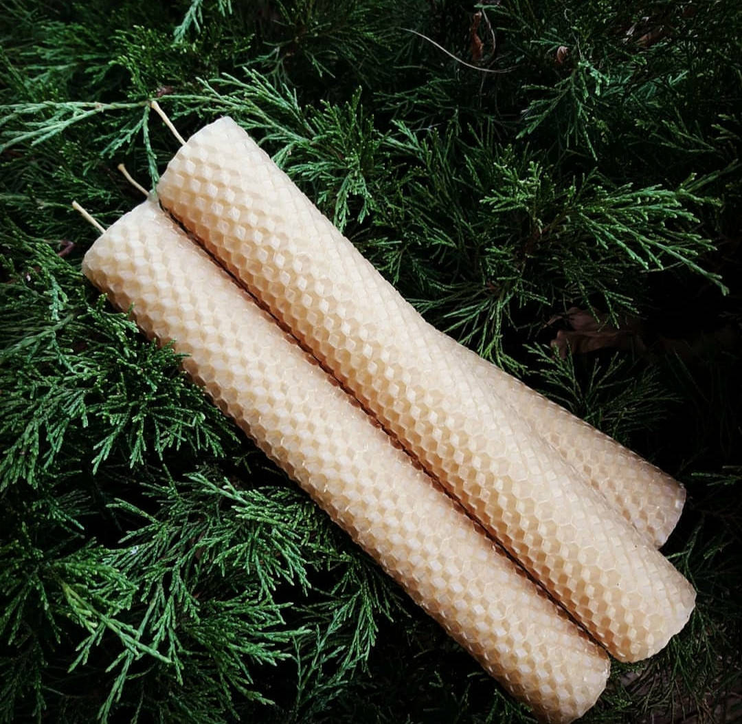 

Медовые свечи (свечи из вощины), Желтый
