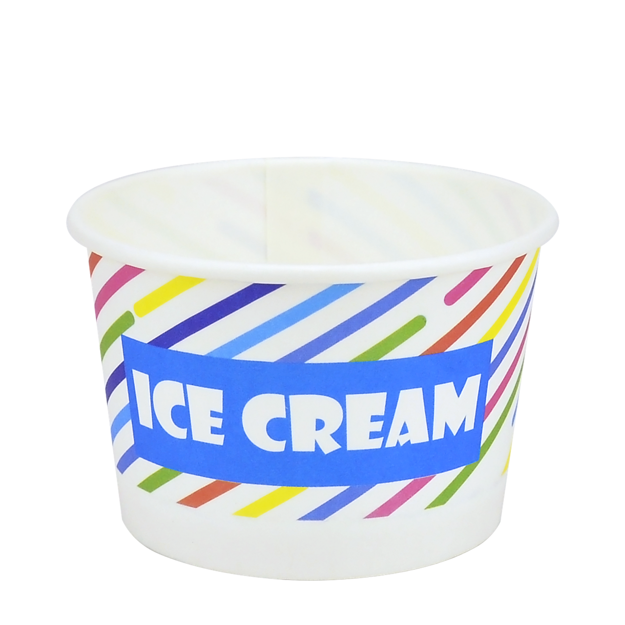 

Креманка бумажная ICE CREAM 120 мл, Разные цвета