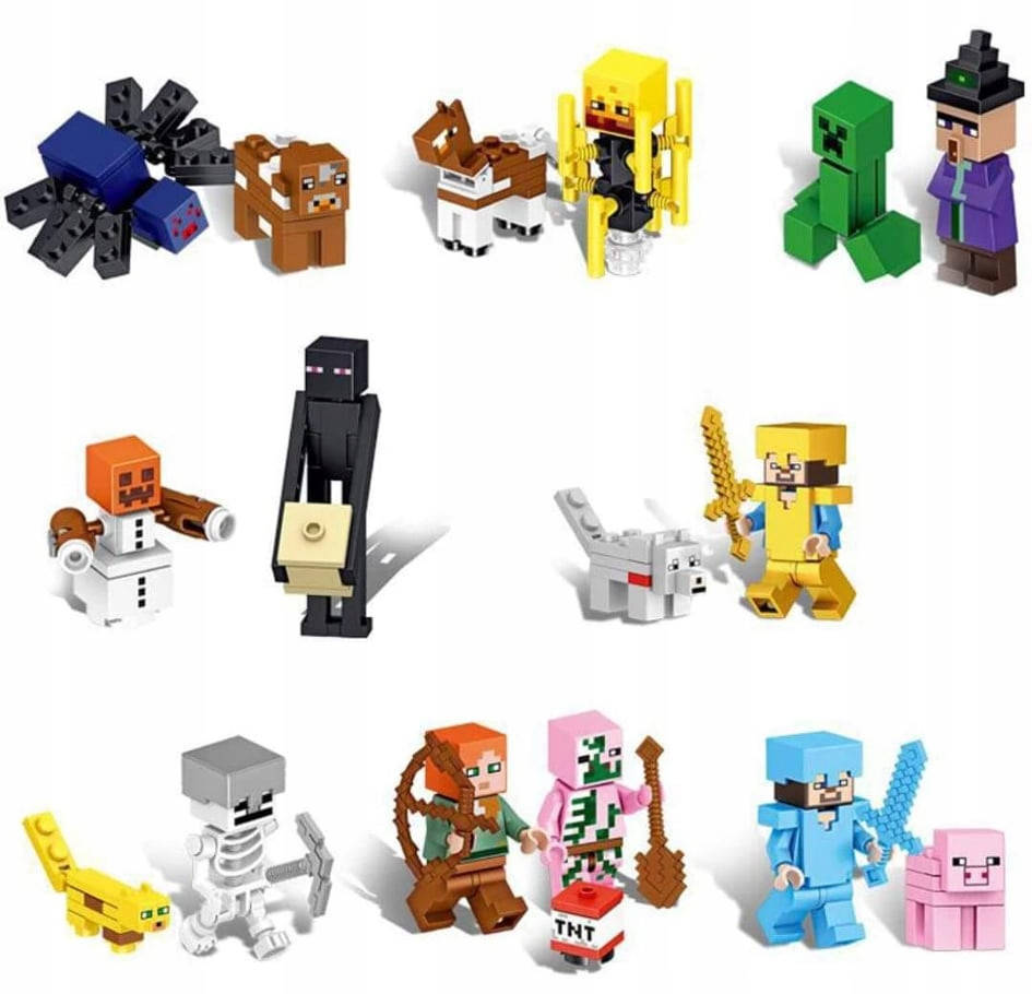 

Набор фигурки человечки майнкрафт Minecraft для лего lego
