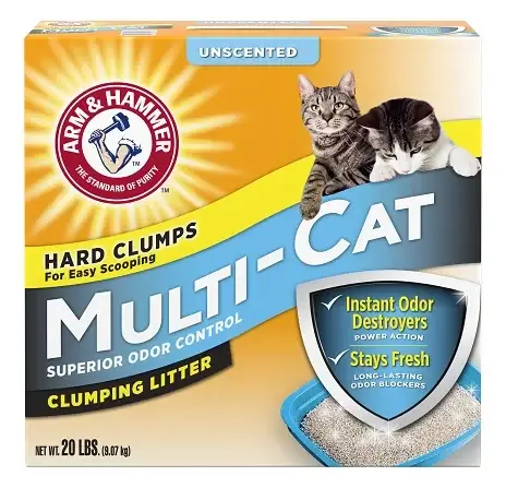 

ARM & HAMMER Multi-Cat Наповнювач Бентонітовий без запаху - 9.07кг 20LBS
