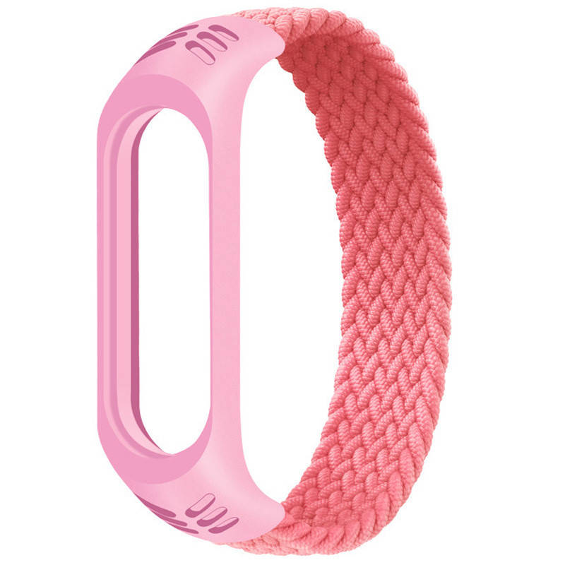 

Тканевый Ремешок моно для Xiaomi Mi Band 3/4/5/6 (S) (Розовый)
