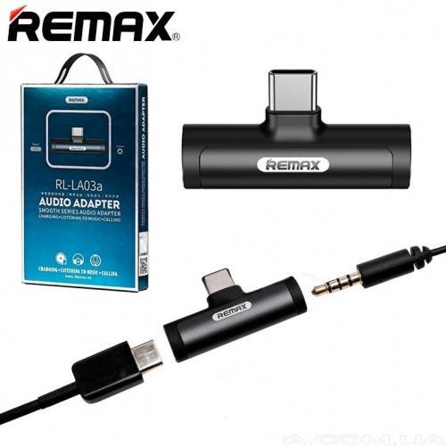 

Аудио адаптер REMAX RL-LA03a Type C to 3.5mm Black