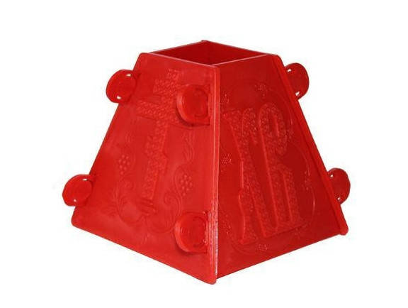 

Форма для творожной пасхи 1 кг, Красный