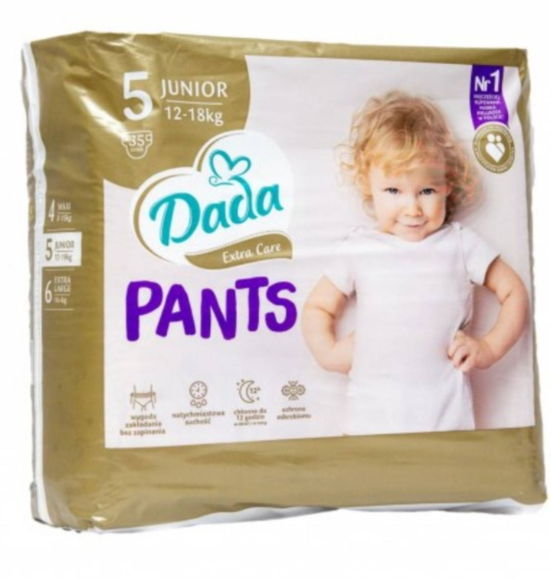 

Підгузки-Трусики Dada Extra Care розмір 5.Вага 12-18 кг. 35 шт., Белый
