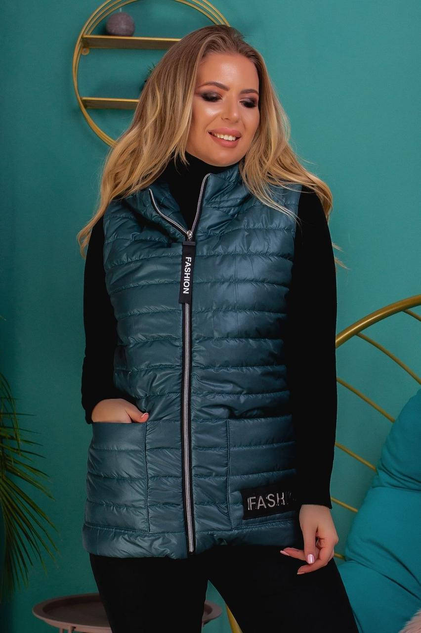 

Женский жилет безрукавка весенний, наличие уточняйте !, Черный