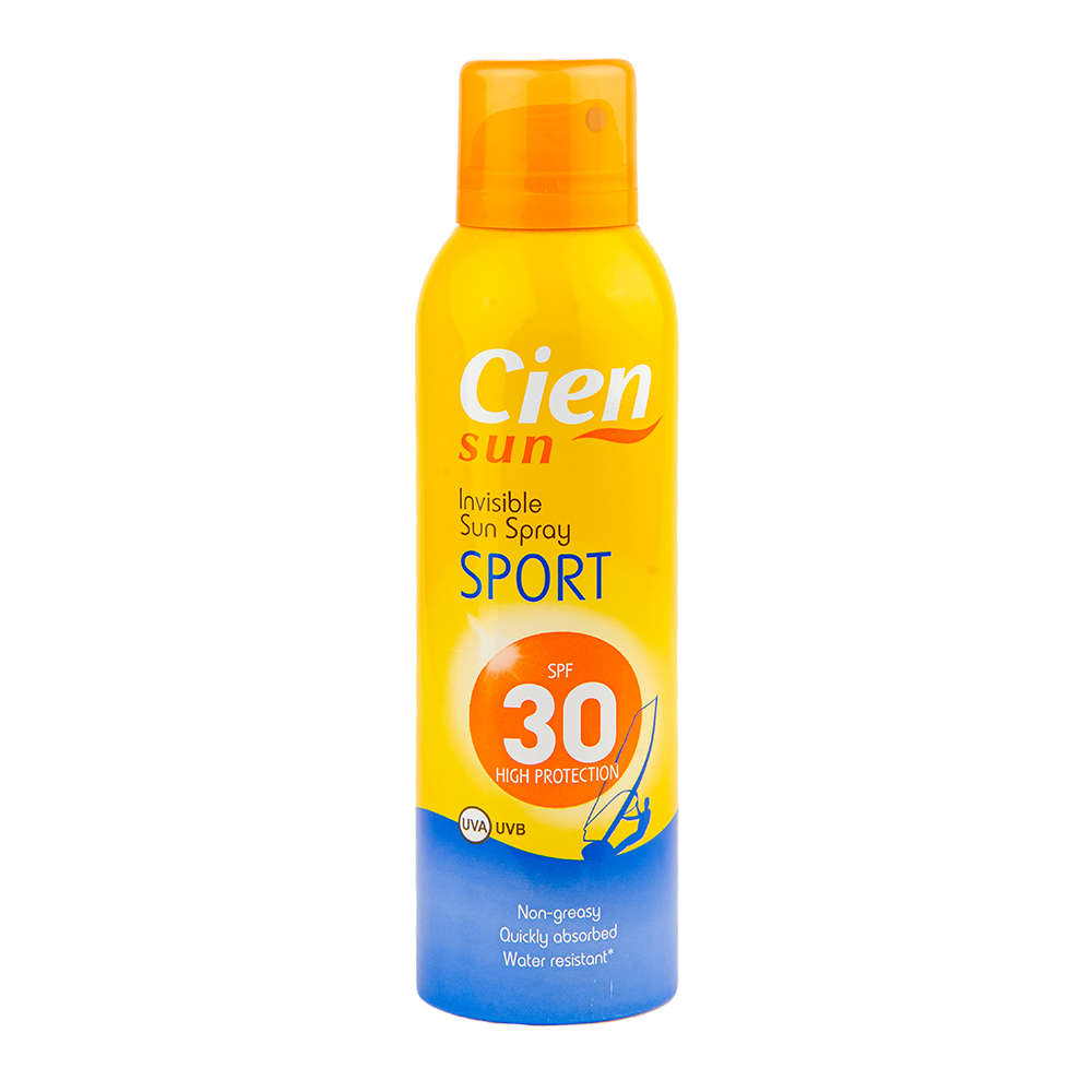 

Солнцезащитный спрей прозрачный Cien Sport SPF30 200 мл