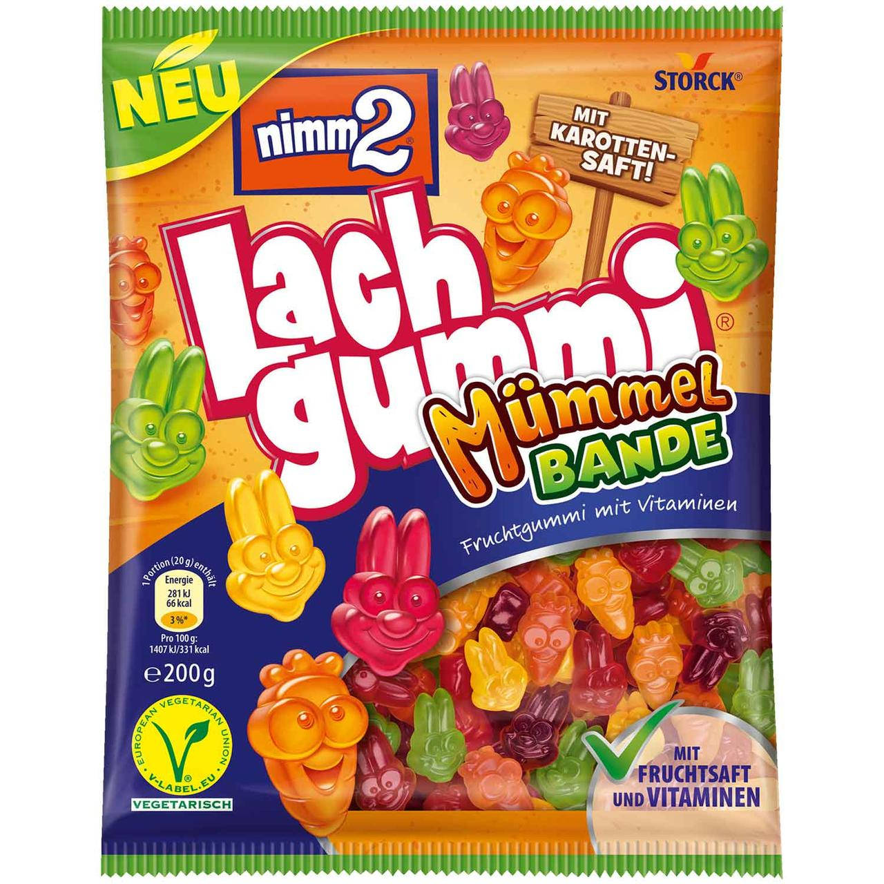 

Жевательный мармелад Lach Gummi Mummel Bande Nimm2 200g