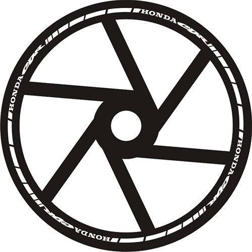 

Наклейки на обод колеса Honda CBR 17'' светоотражающие Белый