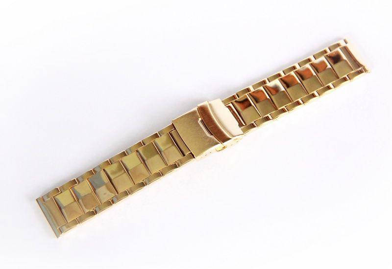 

Стальной браслет для часов 22 мм | Золотистый