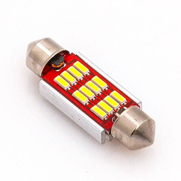 

LED лампа C5W 36мм 12 SMD4014, 6V цвет белый