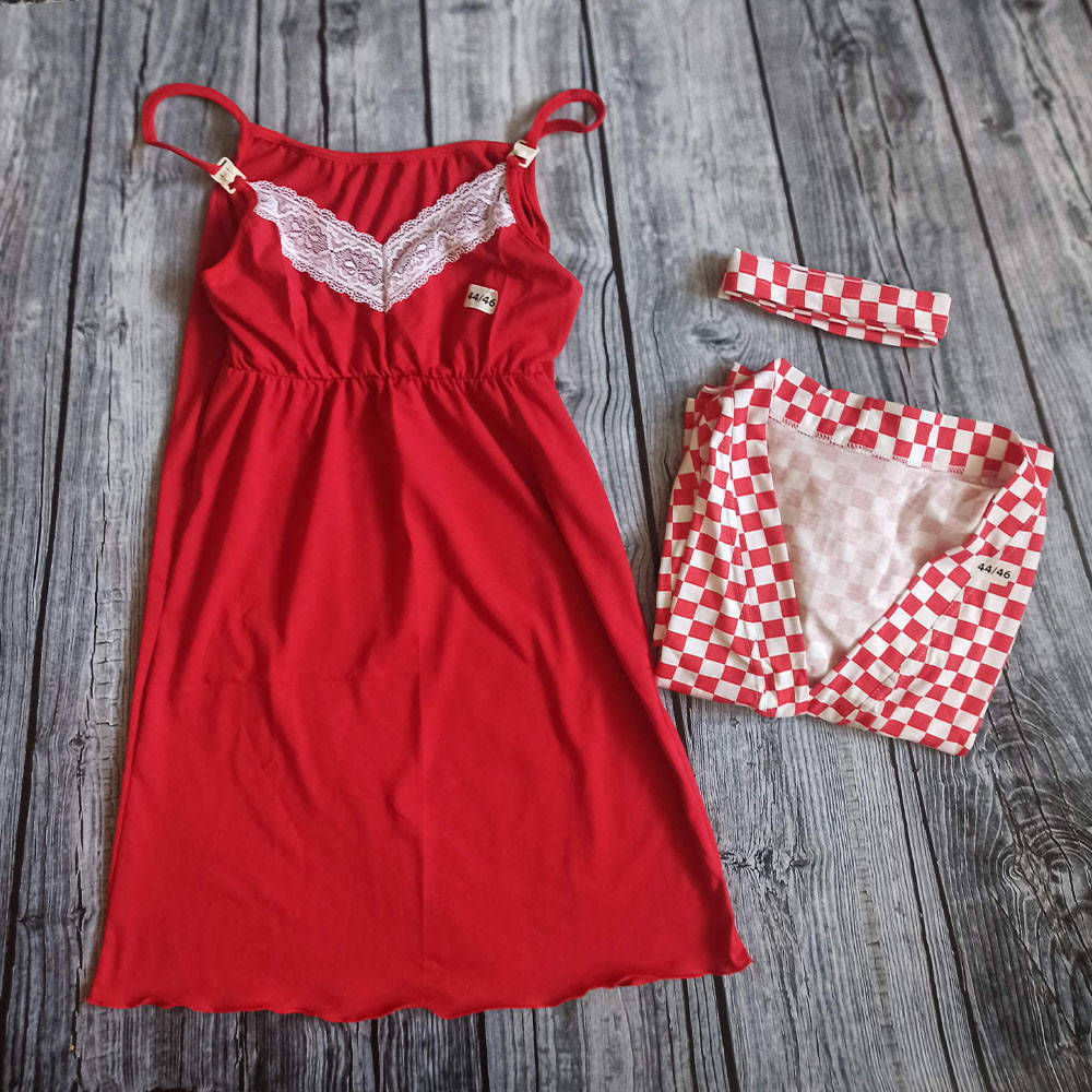 

Комплект для кормления Клетка, красный