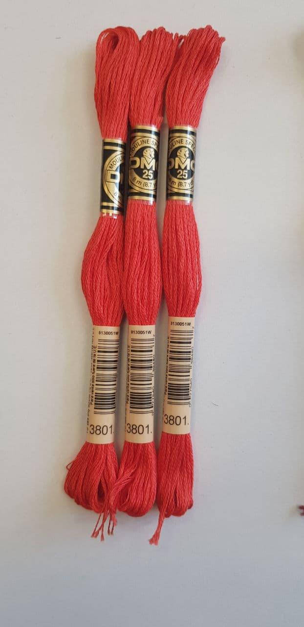 

Мулине ДМС, DMC (номер цвета-3801), Разные цвета