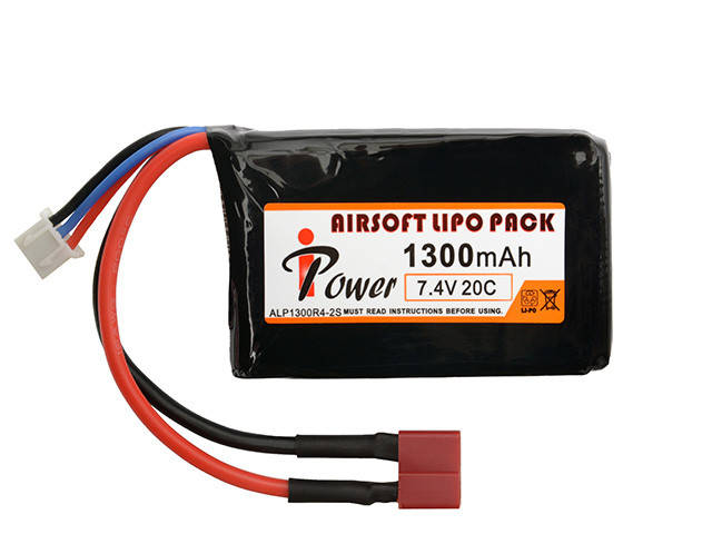 

Акумулятор Li-Po 1300mAh 7,4V 20C - DEANS [IPower] (для страйкбола)