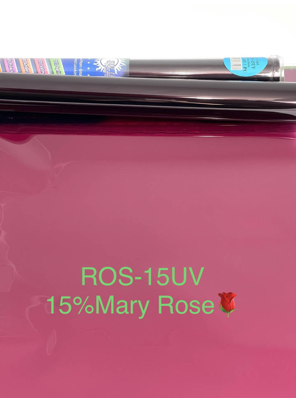 

15%Mary Rose Тонировочная плёнка на авто Solux: 50смх3м, Розовый