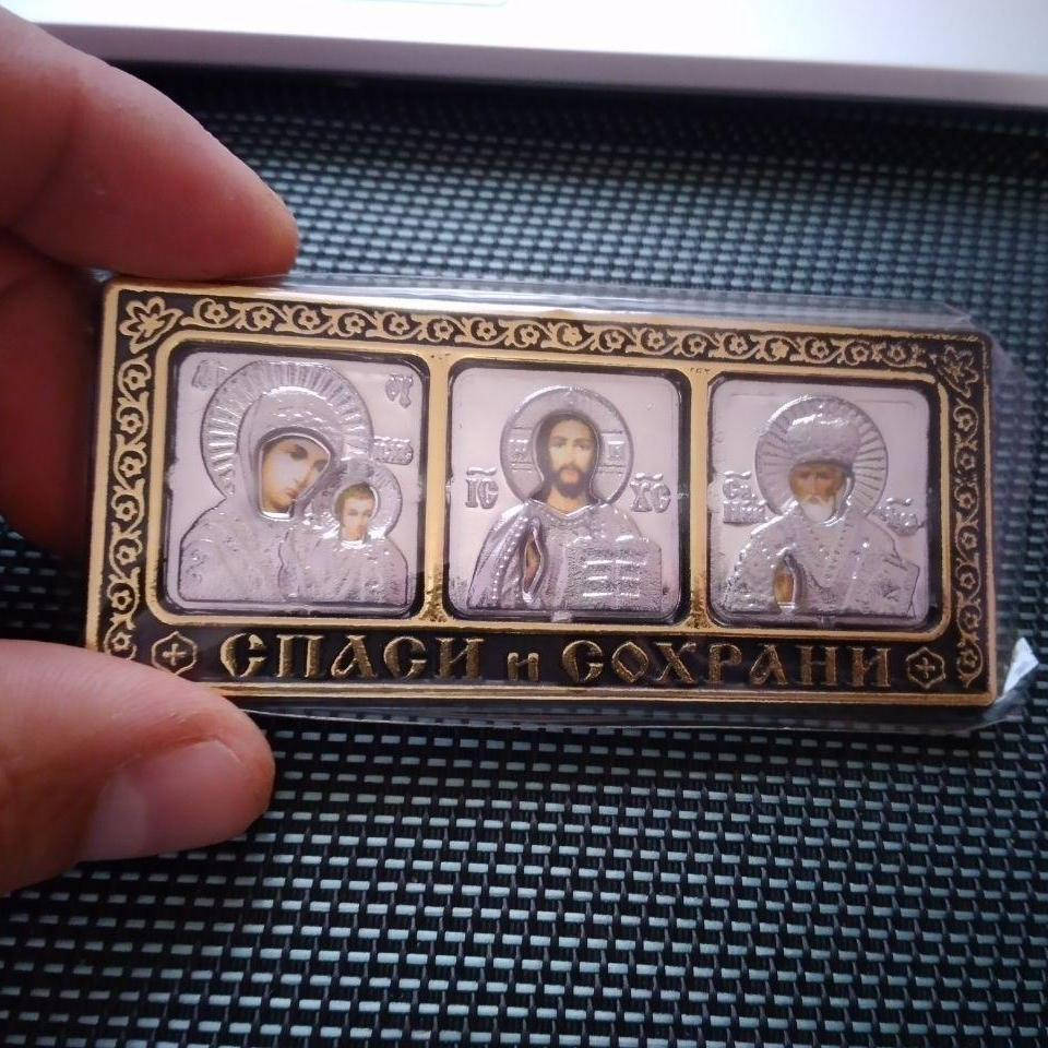 

Автомобильная иконка оберег тройная (+Видеообзор)