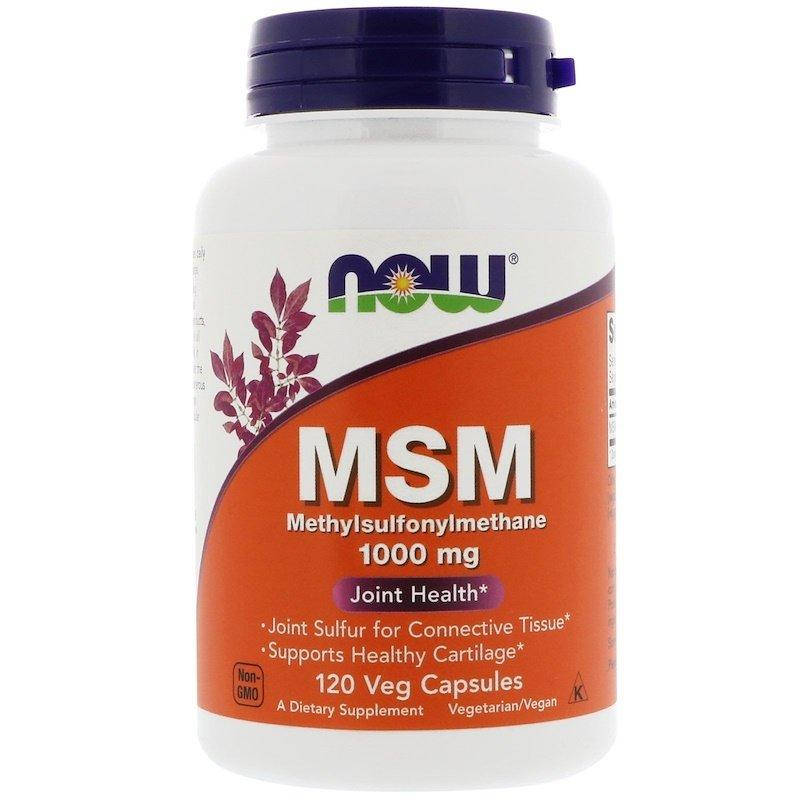

Хондропротектор NOW Foods MSM 1000 mg 120 VCaps