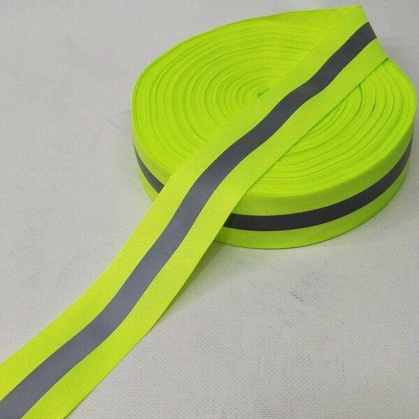 

На метраж лента-тесьма светоотражающая 5см, салатовая (СИНДТЕКС-1734-4)