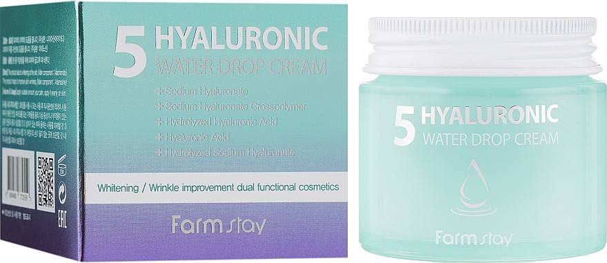 

Зволожуючий крем з 5 видами гіалуронової кислоти FarmStay Hyaluronic 5 Water Drop Cream