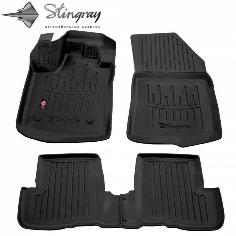 

Резиновые 3D коврики в салон на RENAULT Lodgy (2012-...)/ /Рено Лоджи, Черный