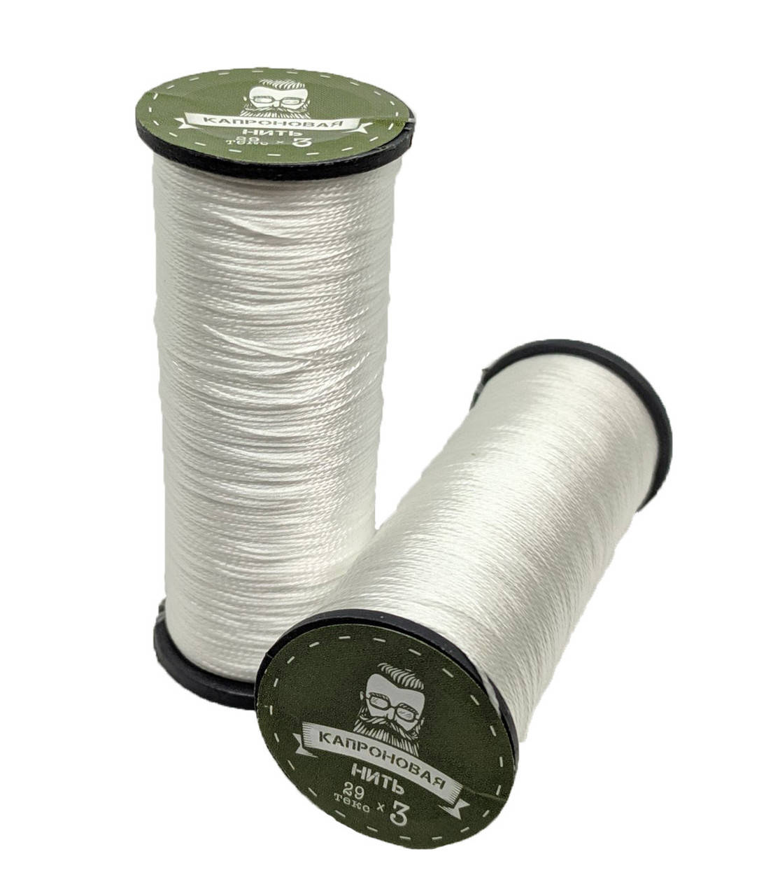 

Нитки Капрон для обуви белые (Текс 29х3), Белый