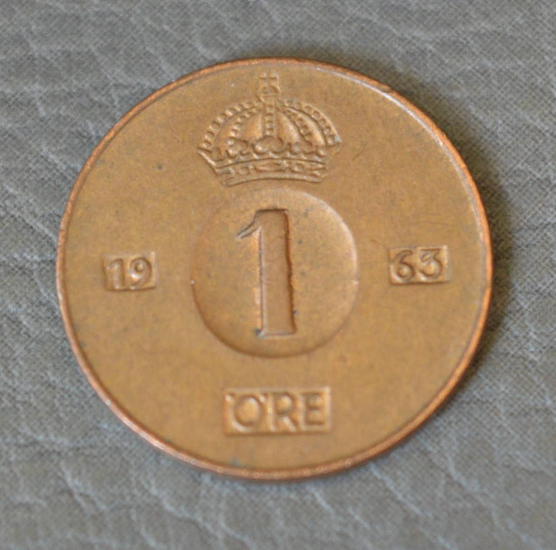 

Швеция 1 эре 1963год (1)