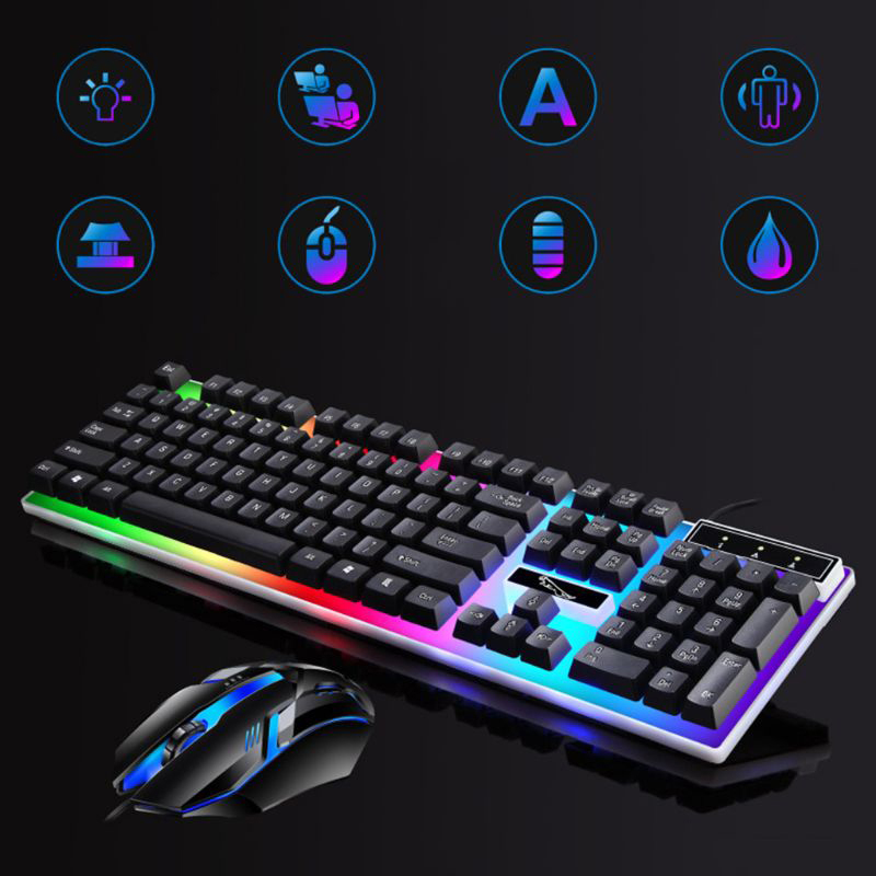 

Игровой набор клавиатура и мышка Gaming G21B с RGB подсветкой +Бонус