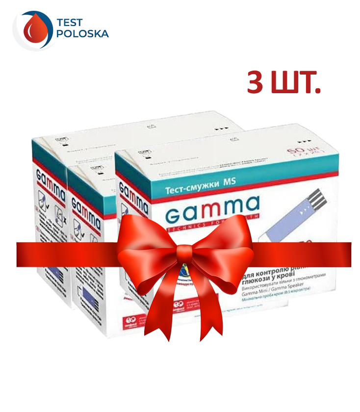 

Тест-полоски GAMMA MS 50 3 упаковки
