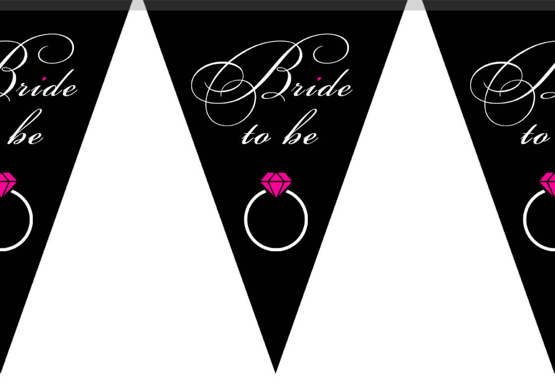 

Гирлянды бумажные "Bride to be " брайд
