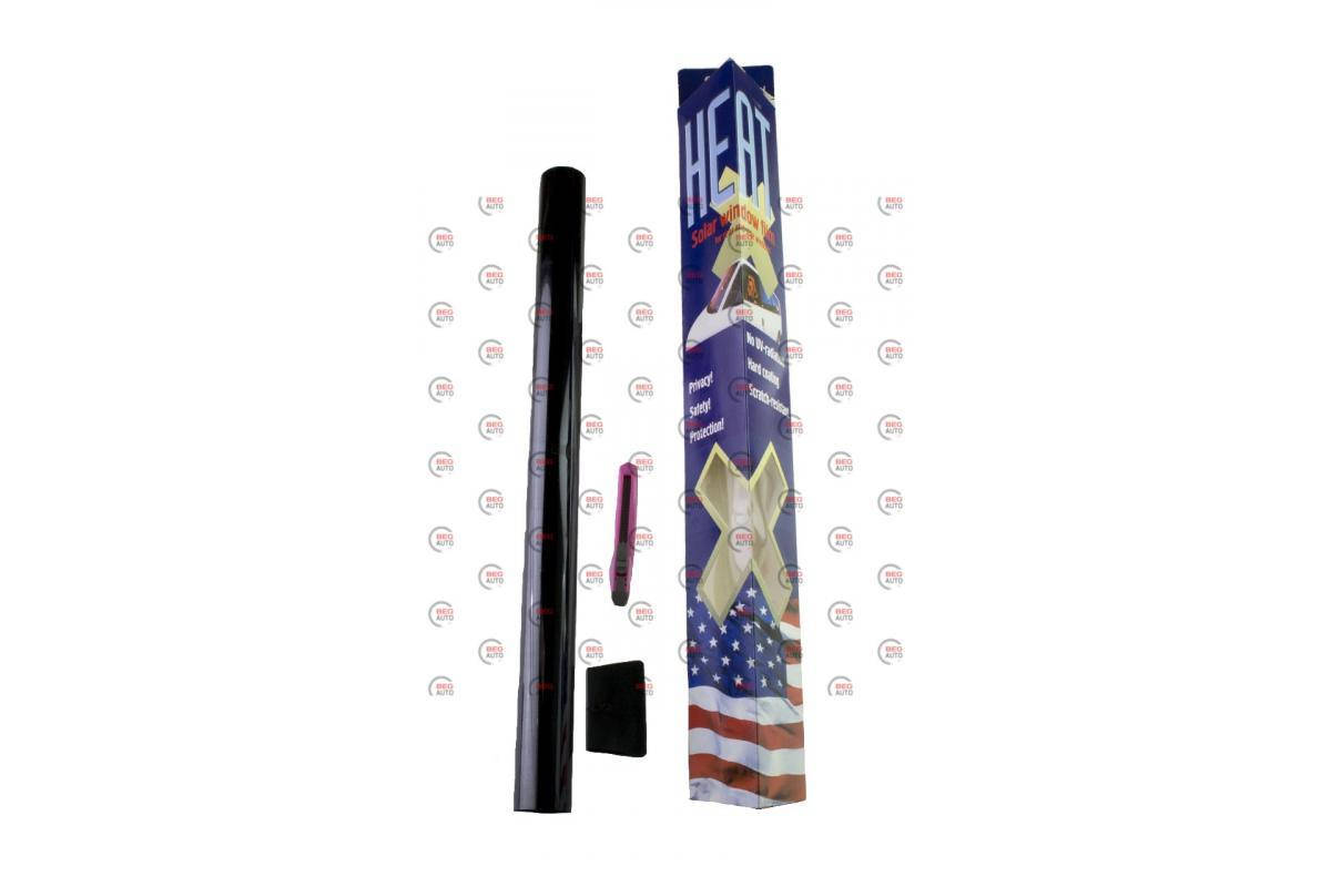 

Пленка тонировочная Американка HEAT 0.5x3m Dark Black (SRC антицарапин), Черный
