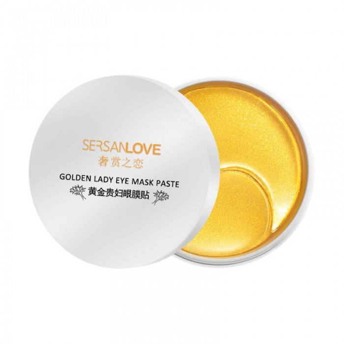 

Патчи гидрогелевые Sersanlove Golden Lady Eye Mask Paste с биозолотом, 60 штук