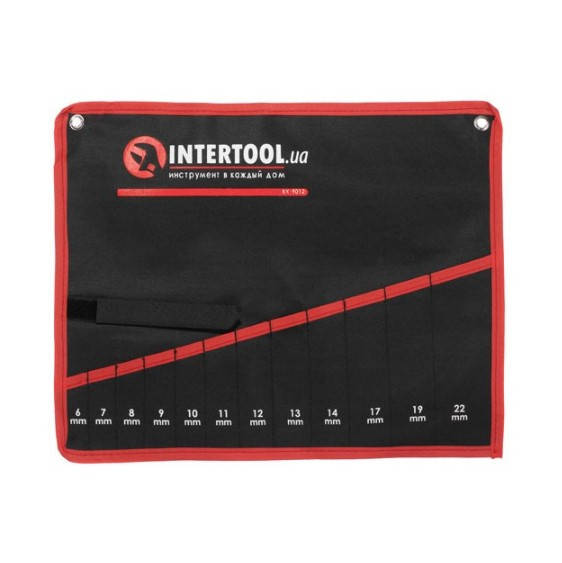

Чехол для гаечных ключей 12 карманов 450мм x360мм INTERTOOL BX-9012