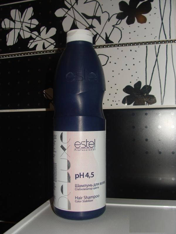 

Шампунь для волос Estel Professional De Luxe стабилизатор цвета 1000мл,