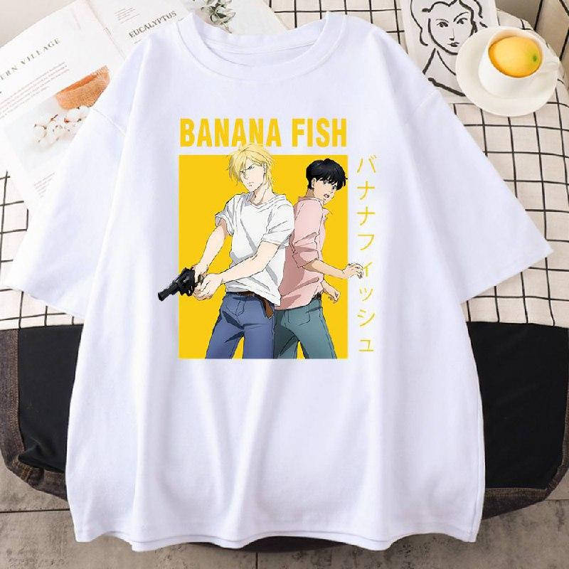 

Футболка BANANA FISH белая мужская Аниме